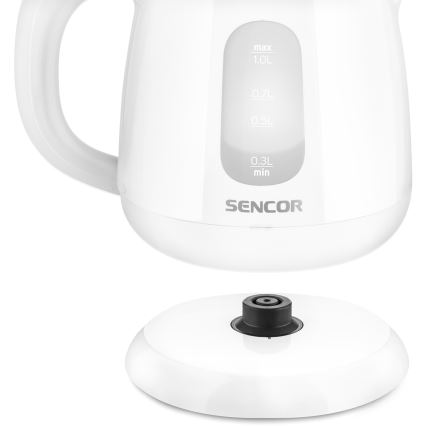 Sencor - Rýchlovarná kanvica 1 l 1100W/230V biela