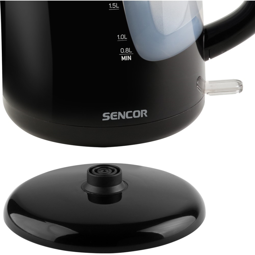 Sencor - Rýchlovarná kanvica 2,5 l 2200W/230V čierna