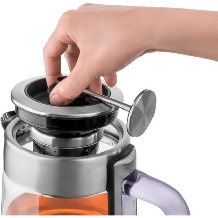 Sencor - Rýchlovarná kanvica s reguláciou teploty 1,5 l 1500W/230V nerez