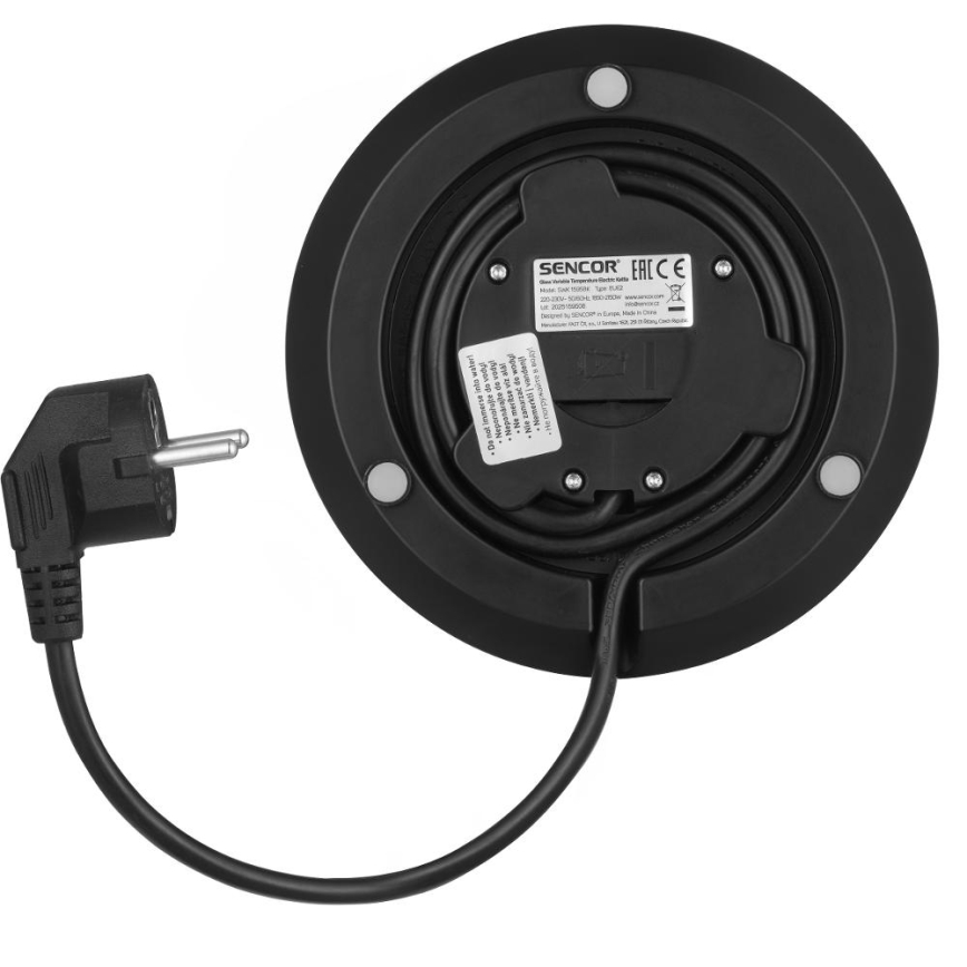 Sencor - Rýchlovarná kanvica s termoreguláciou 1,5 l 2150W/230V čierna/ružovo-zlatá