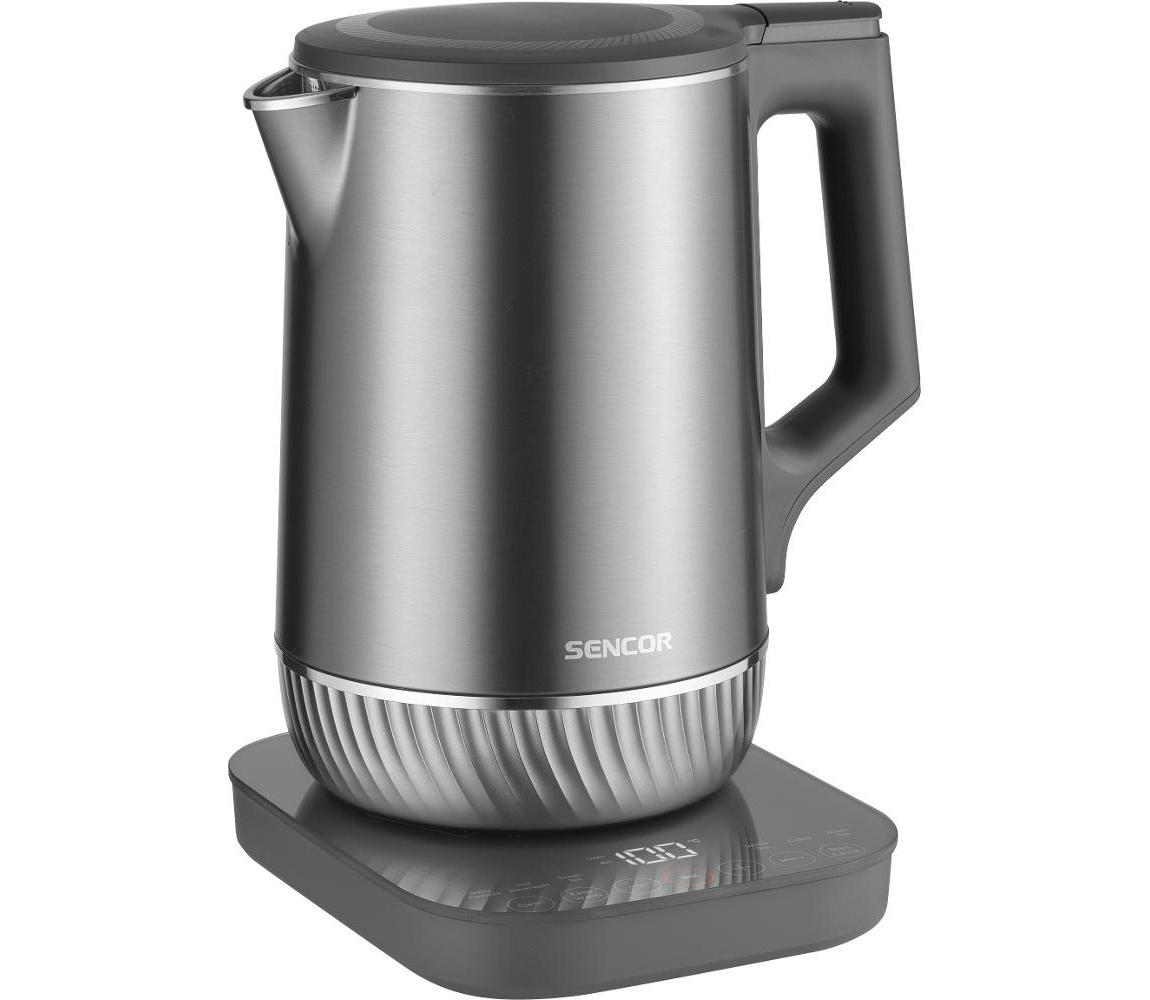 Sencor - Rýchlovarná kanvica s termoreguláciou 1,7 l 1800 W/230 V nerez 41024203