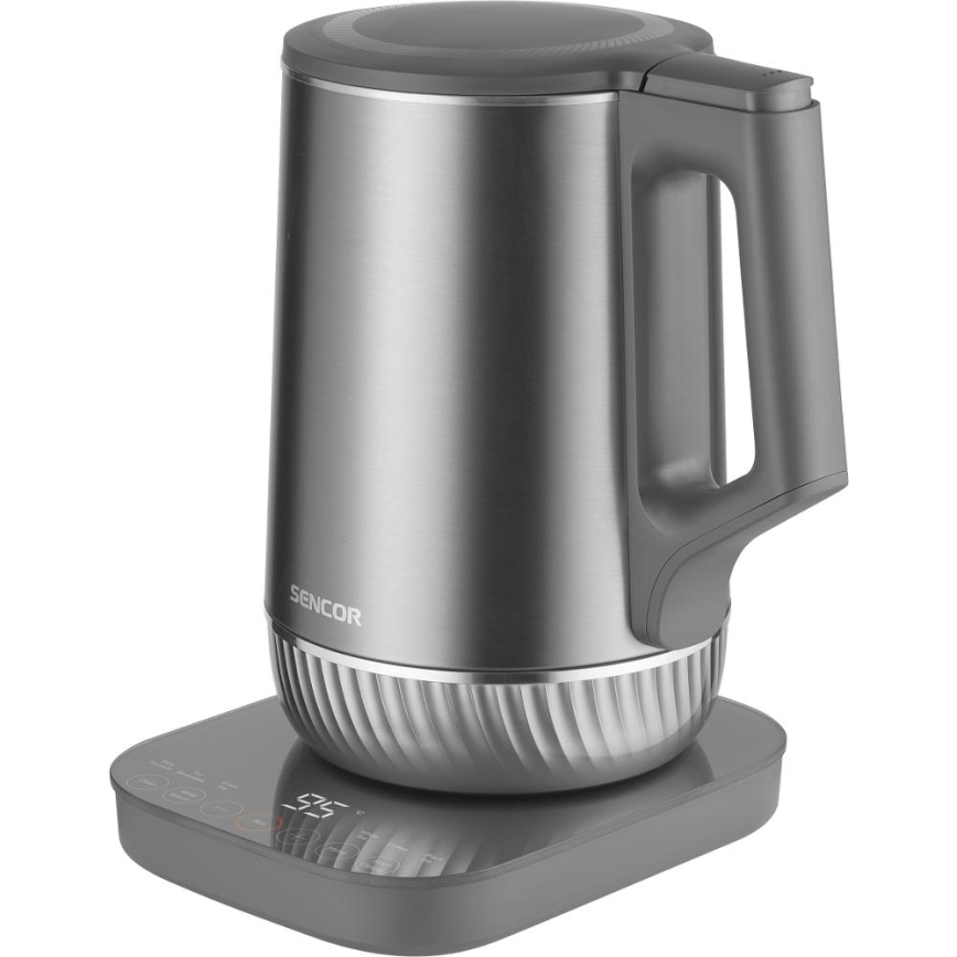 Sencor - Rýchlovarná kanvica s termoreguláciou 1,7 l 1800 W/230 V nerez