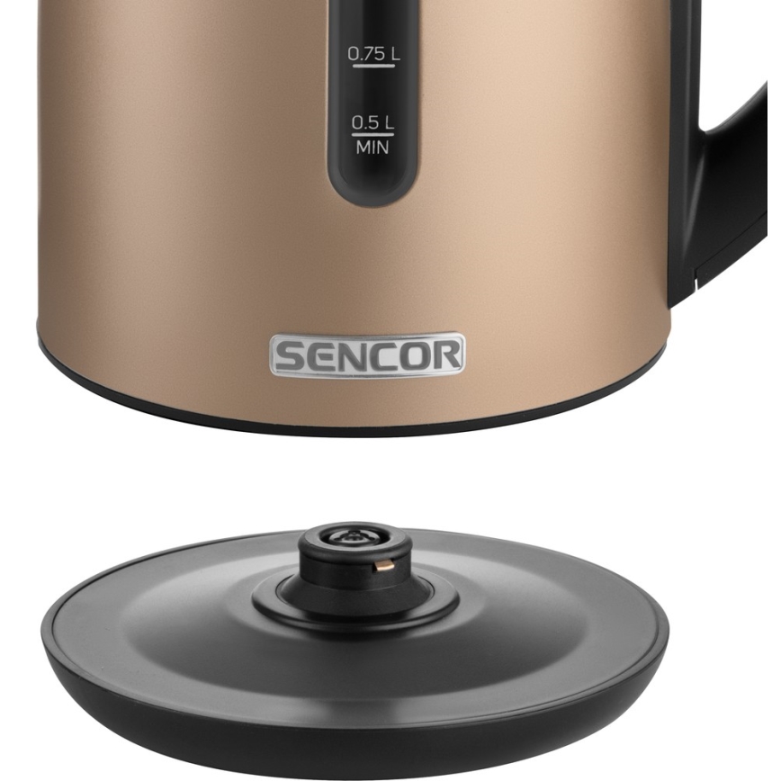 Sencor - Rýchlovarná kanvica s termoreguláciou 1,7 l 2150W/230V hnedá