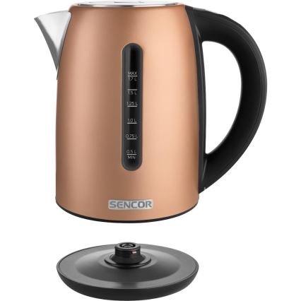 Sencor - Rýchlovarná kanvica s termoreguláciou 1,7 l 2150W/230V medená