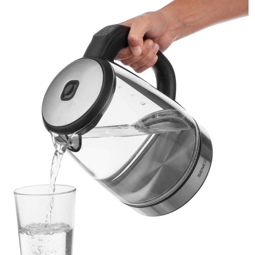 Sencor - Rýchlovarná kanvica s termoreguláciou a LED podsvietením 2 l 2200W/230V