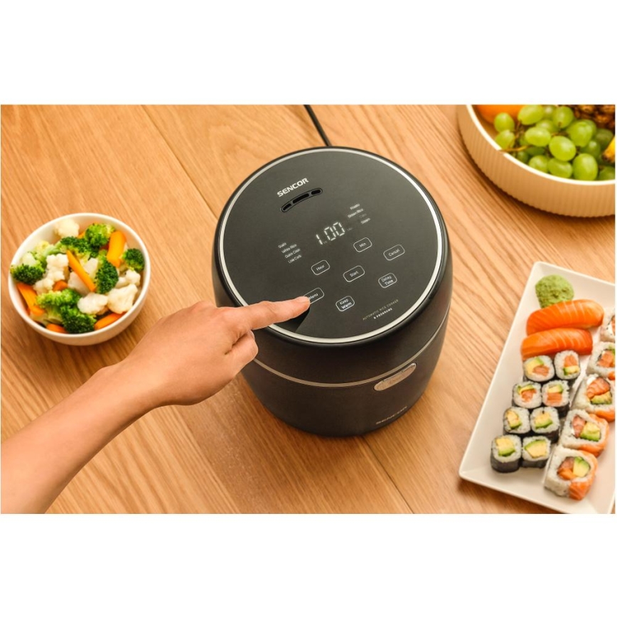 Sencor - Ryžovar 350W/230V 0,6 l čierny