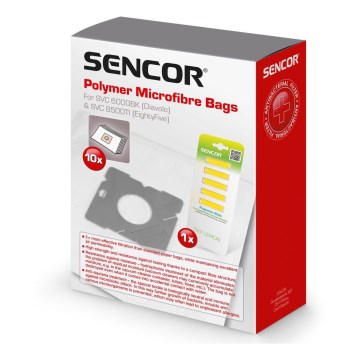 Sencor - SADA 10x Vrecko do vysávača + 5x vôňa do vysávača