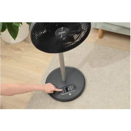 Sencor - Stojanový ventilátor 3D UltraSilent 26W/230V Wi-Fi čierna + diaľkové ovládanie