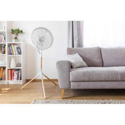 Sencor - Stojanový ventilátor 50W/230V biela/buk