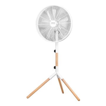 Sencor - Stojanový ventilátor 50W/230V priemer 40 cm biely/buk