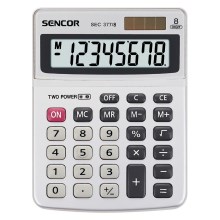 Sencor - Stolná kalkulačka 1xLR41 strieborná