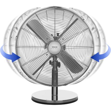 Sencor - Stolný ventilátor 50 W/230 V lesklý chróm