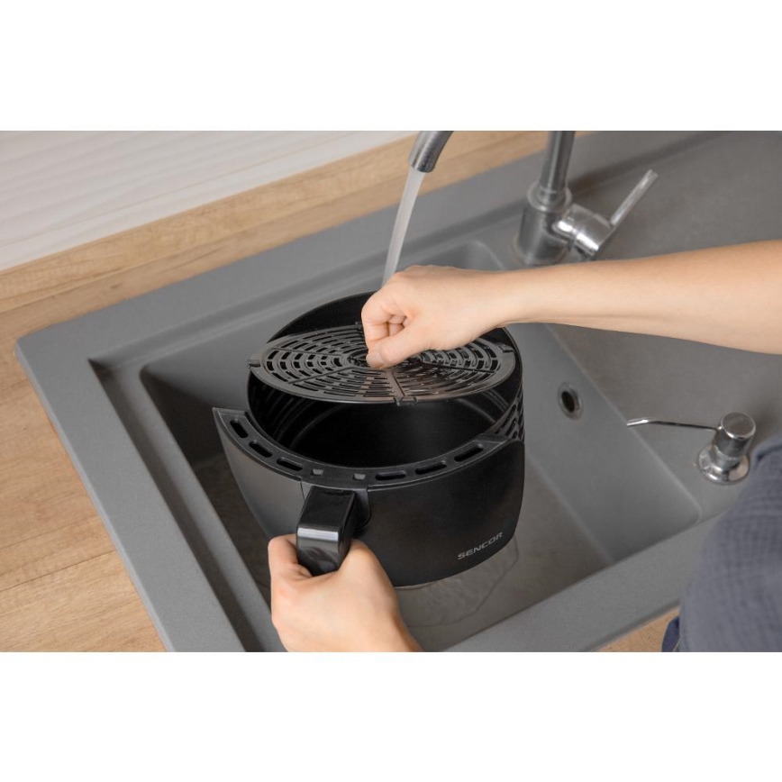 Sencor - Teplovzdušná fritéza 3,5 l 1300W/230V čierna