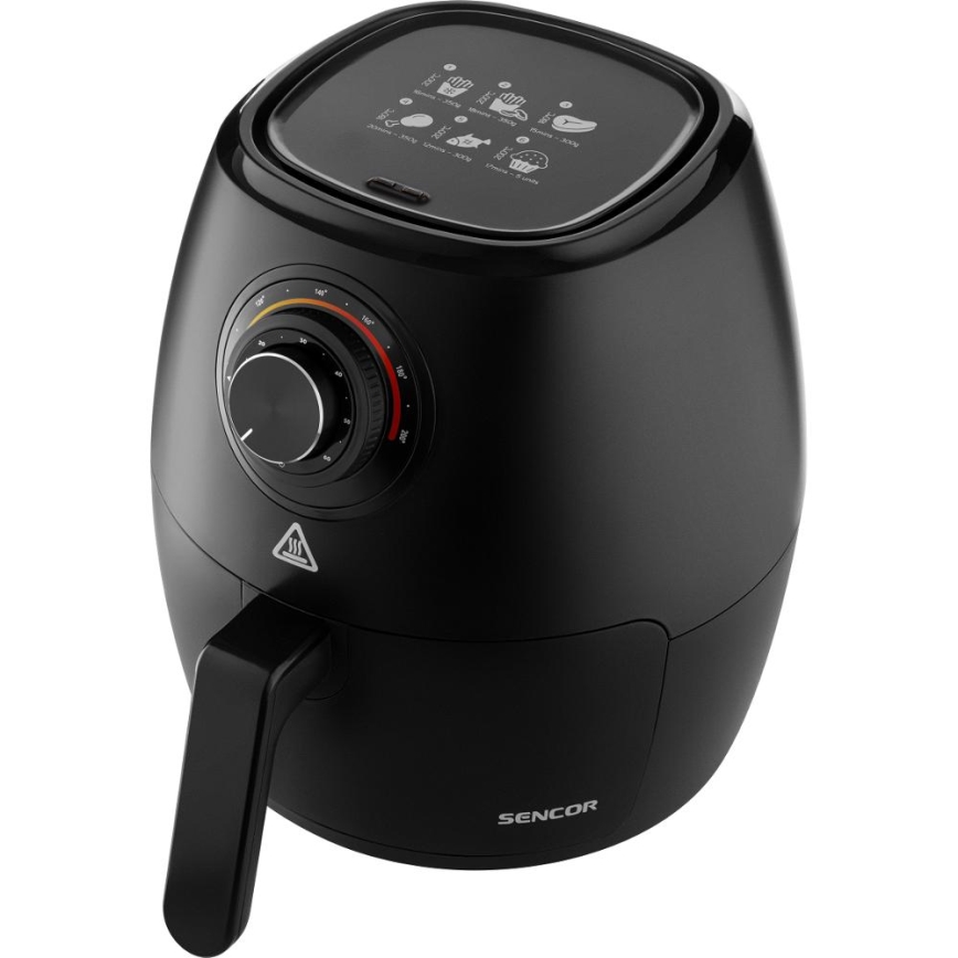 Sencor - Teplovzdušná fritéza 3,5 l 1300W/230V čierna