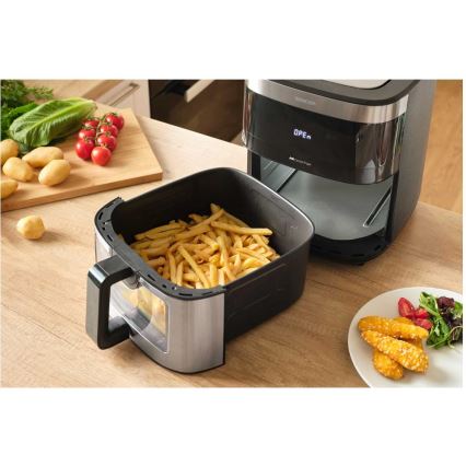 Sencor - Teplovzdušná fritéza 9 l 1700W/230V čierna/matný chróm