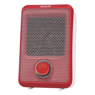 Sencor - Teplovzdušný ohrievač 600W/230V červená/biela