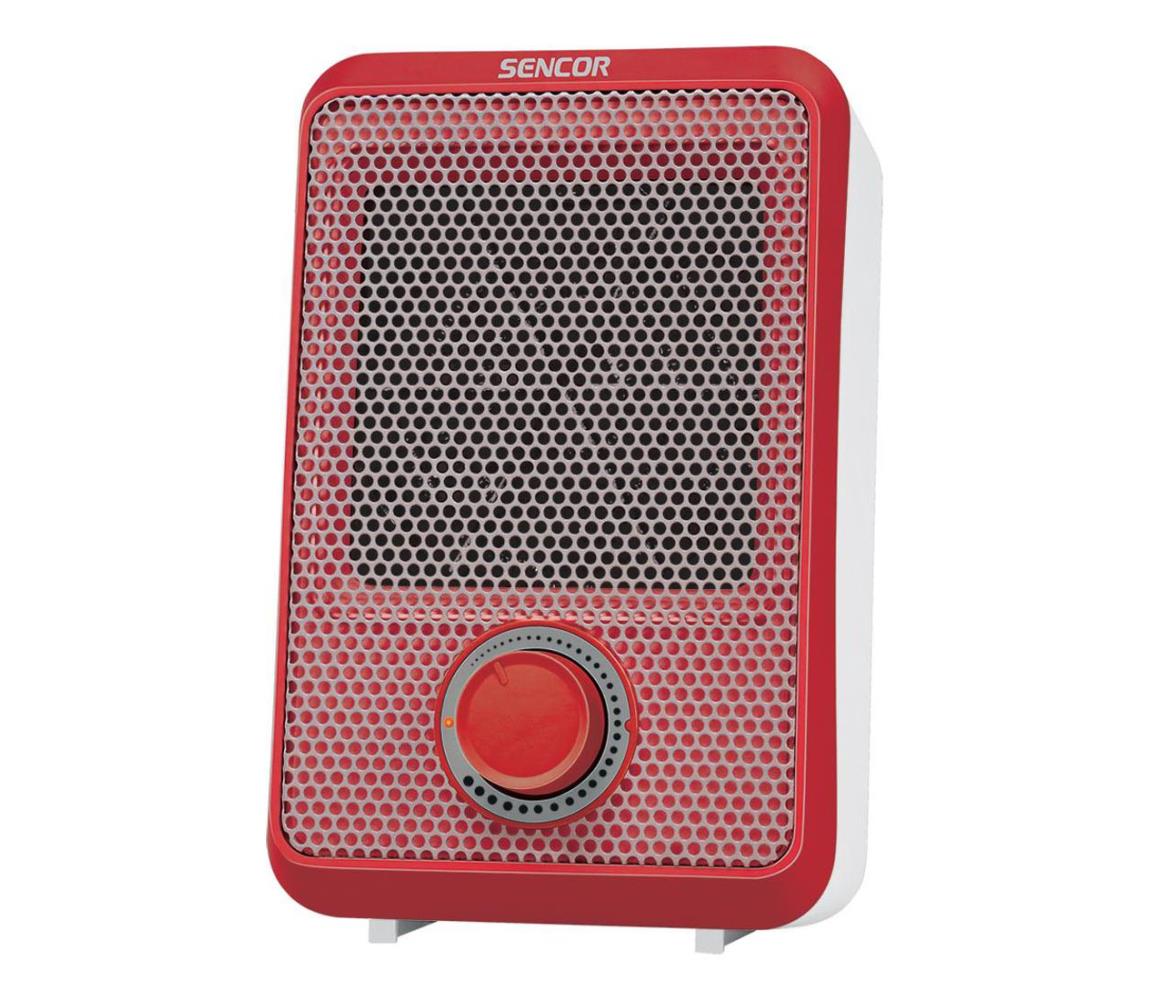 Sencor - Teplovzdušný ohrievač 600W/230V červená/biela 41008543