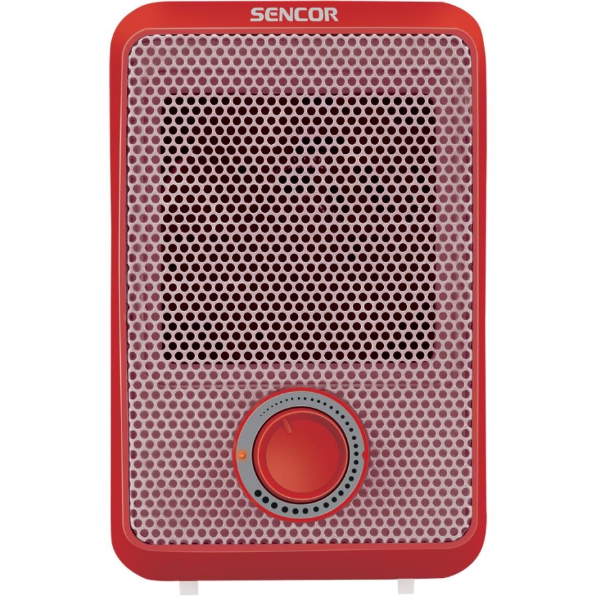 Sencor - Teplovzdušný ohrievač 600W/230V červená/biela