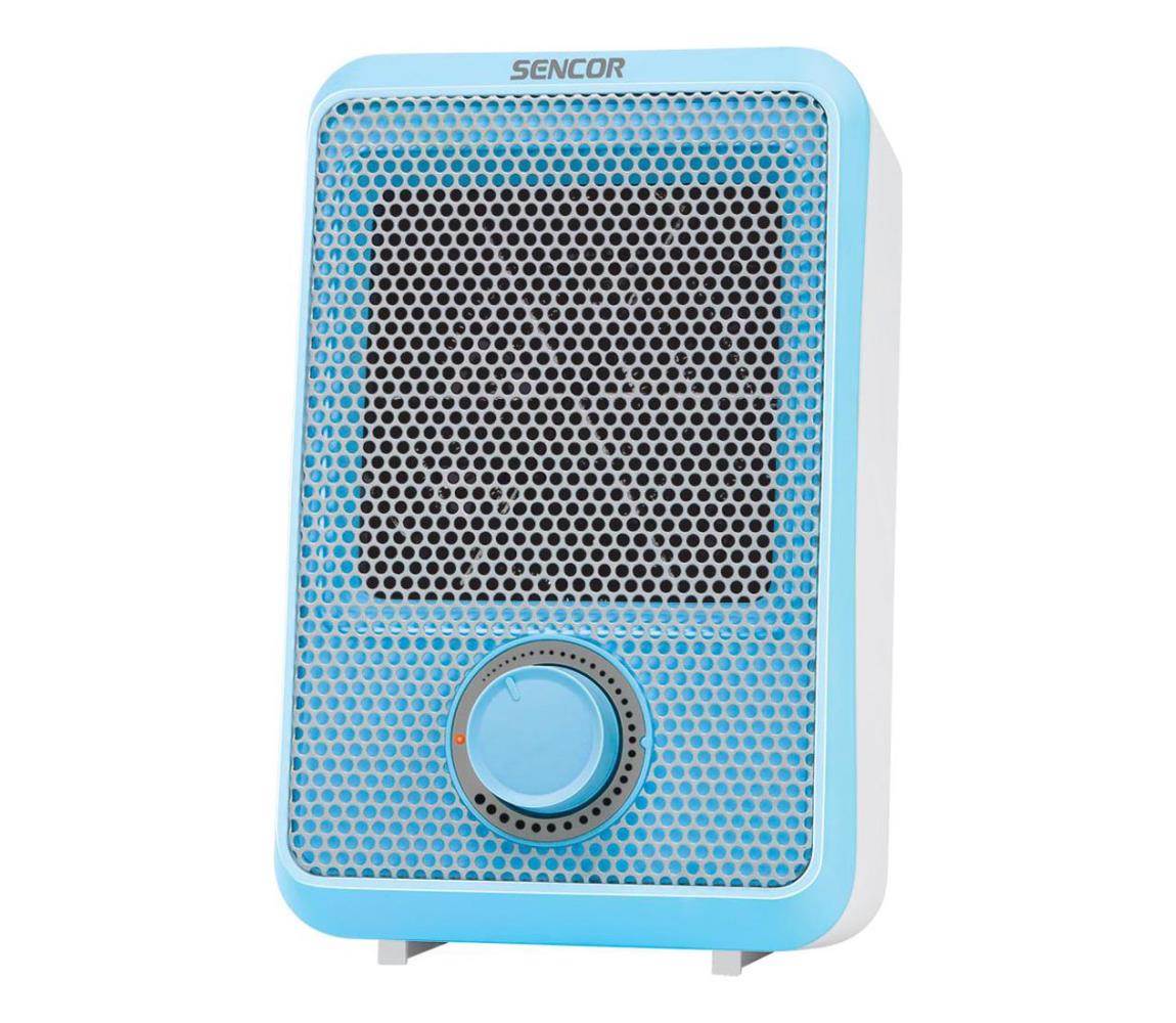 Sencor - Teplovzdušný ohrievač 600W/230V modrá/biela 41008542