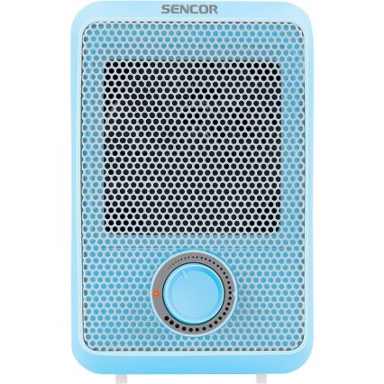 Sencor - Teplovzdušný ohrievač 600W/230V modrá/biela