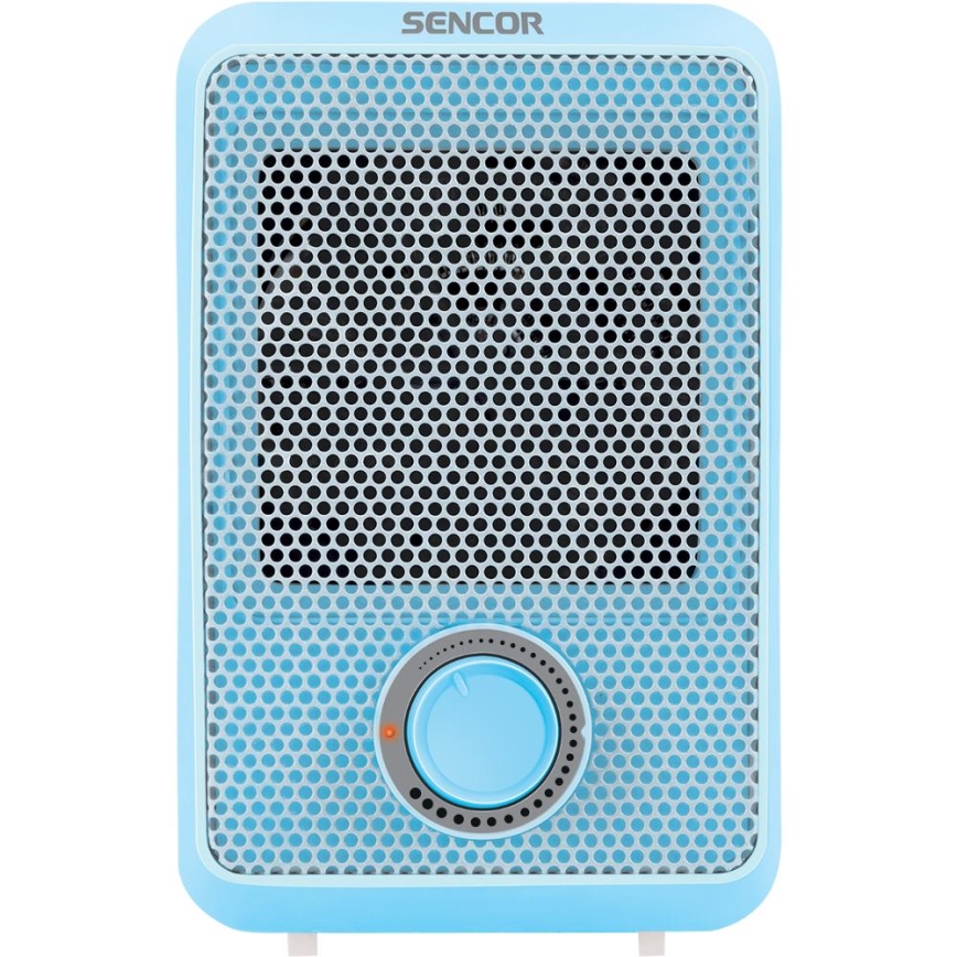 Sencor - Teplovzdušný ohrievač 600W/230V modrá/biela