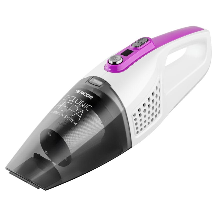Sencor - Tyčový vysávač s elektrickou rotačnou kefou 2v1 110W/14,8V 2200 mAh biela