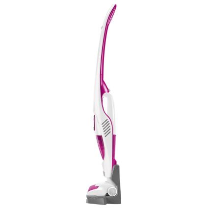 Sencor - Tyčový vysávač s elektrickou rotačnou kefou 2v1 70W/12V 1800 mAh biela/ružová