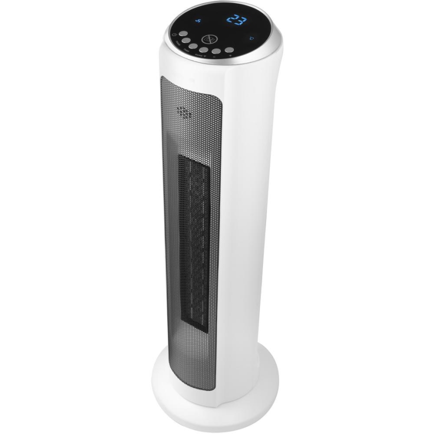 Sencor - ventilátor s keramickým vykurovacím telesom 2200W/230V Wi-Fi, biela + diaľkové ovládanie