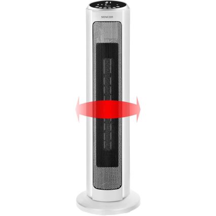 Sencor - ventilátor s keramickým vykurovacím telesom 2200W/230V Wi-Fi, biela + diaľkové ovládanie