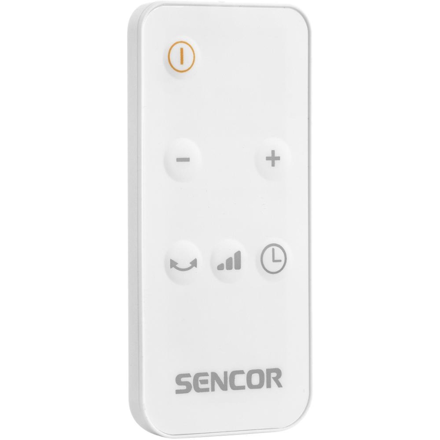 Sencor - ventilátor s keramickým vykurovacím telesom 2200W/230V Wi-Fi, biela + diaľkové ovládanie