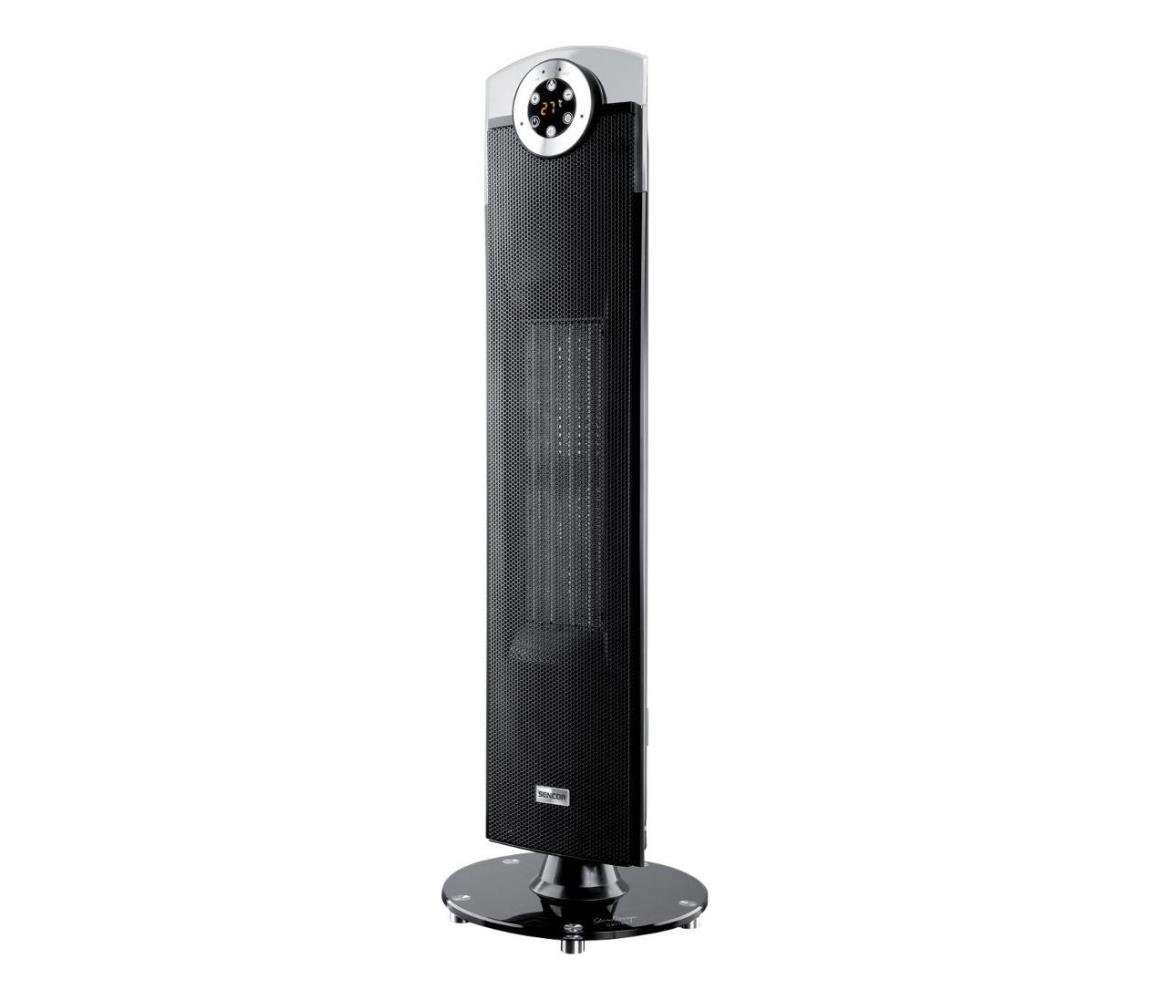 Sencor - látor s keramickým vykurovacím telesom 1300/2500W/230V čierny + diaľkové ovládanie 40020448