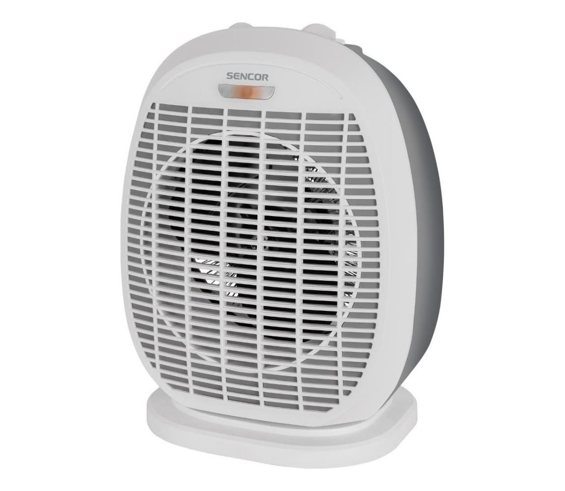 Sencor - látor s vykurovacím telesom 1200/2000W/230V biela/šedá 41011314
