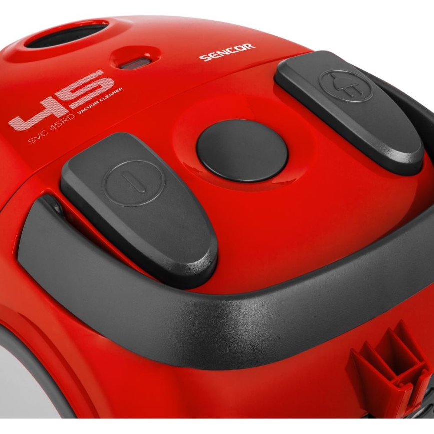 Sencor - Vysávač s vreckom 1,5 l 850 W/230 V červená/čierna
