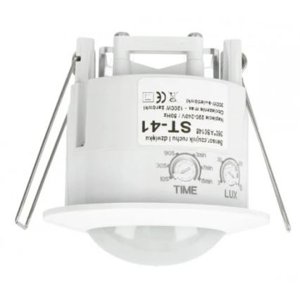 Senor ST-41 detekuje pohyb a zvuk. Je biely, má nastaviteľný čas a citlivosť svetla. Je vybavený dvoma otočnými regulátormi s označením „TIME“ a „LUX“.