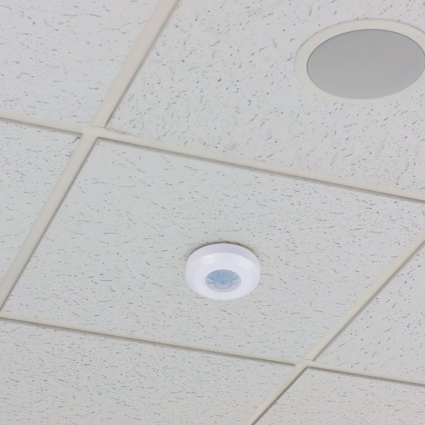 Senzor pohybu infračervený 360° 200W/230V biela
