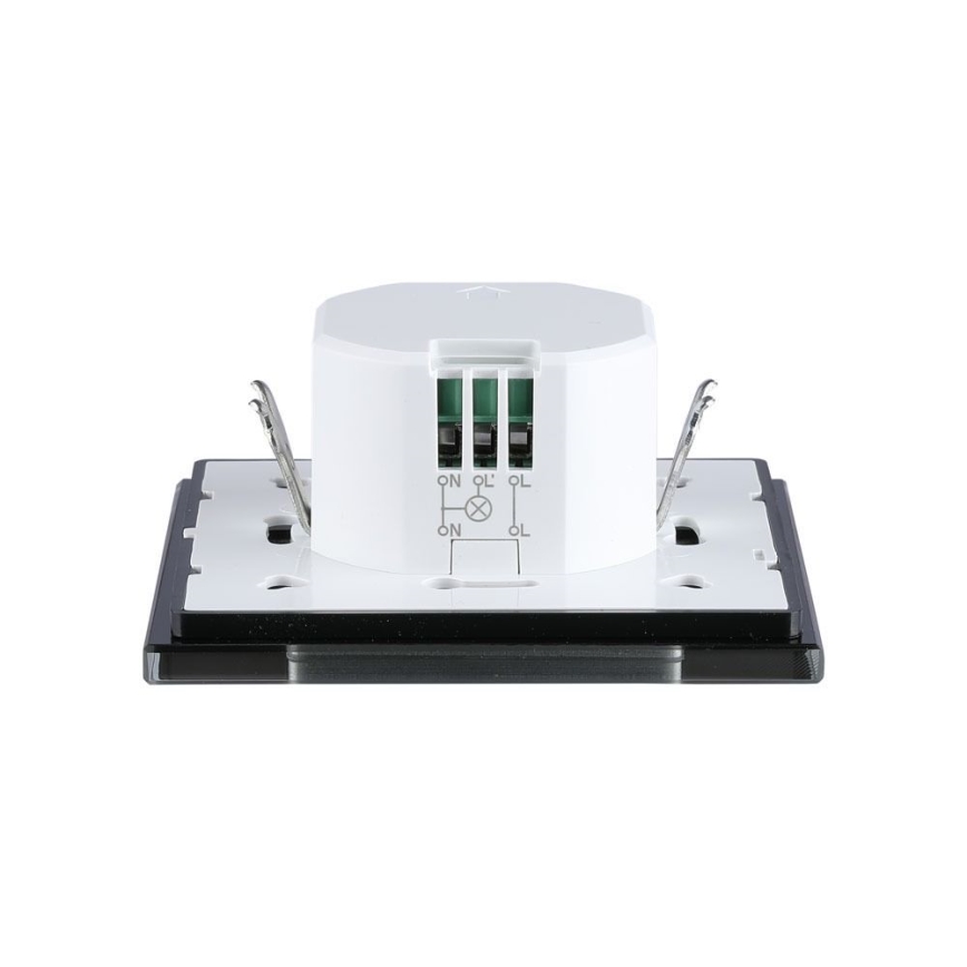 Senzor pohybu mikrovlnný 180° 300W/230V čierna