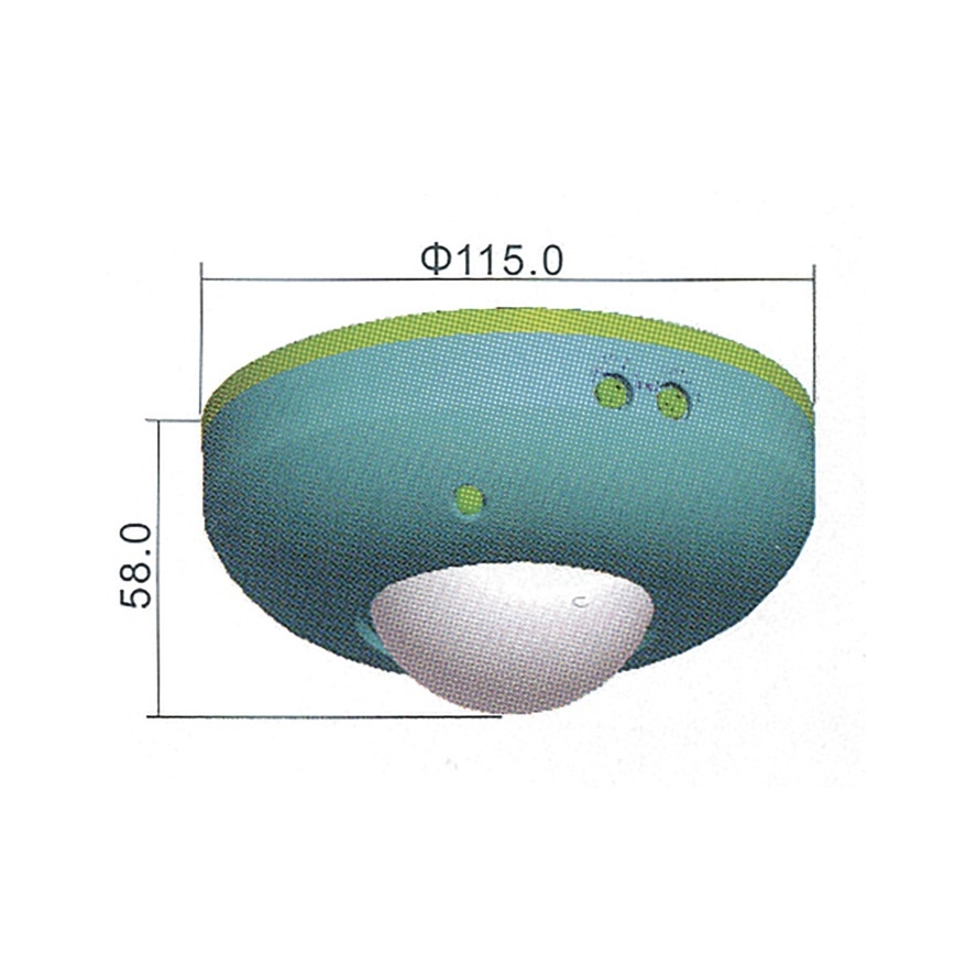 Senzor pohybu PIR B 360° 1200W/230V biela