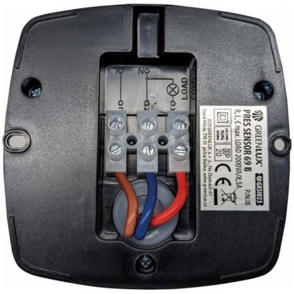 Senzor prítomnosti PRES SENSOR 2000W čierny
