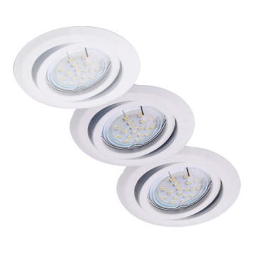 SET 3x LED Podhľadové svietidlo 3xGU5,3/1,2W/230/12V