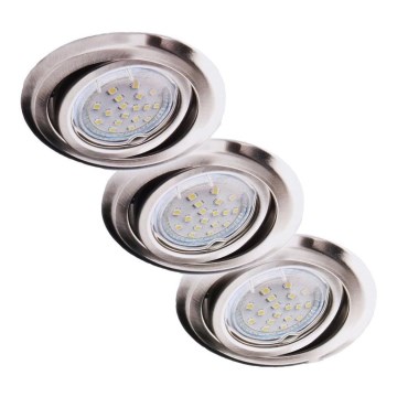 SET 3x LED Podhľadové svietidlo 3xGU5,3/1,2W/230/12V