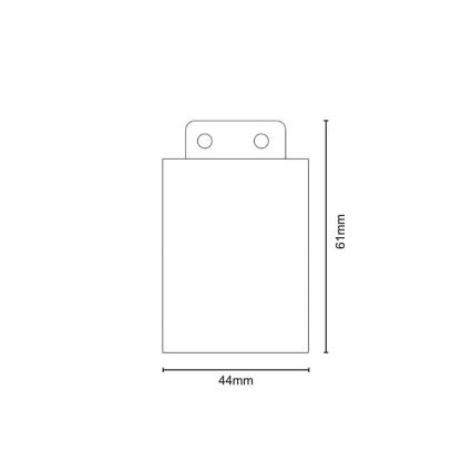 Set na montáž na bočnú stenu pre núdzové svietidlá