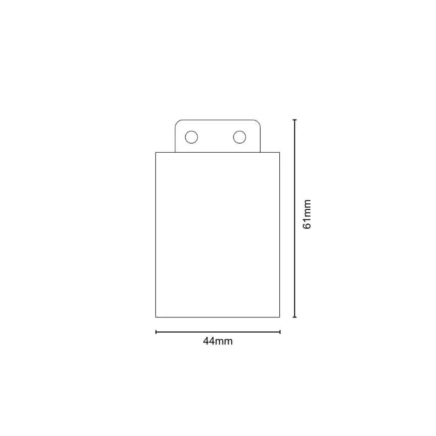 Set na montáž na bočnú stenu pre núdzové svietidlá