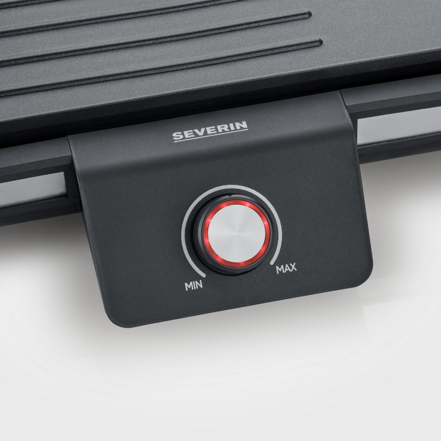 Severin PG 8564 - Stolný elektrický gril 2300W/230V 50x30 cm čierny