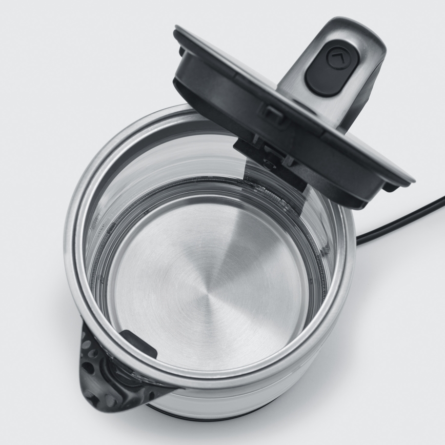 Severin WK 3420 - Rýchlovarná kanvica 1,7 l 2200W/230V nerez/sklo