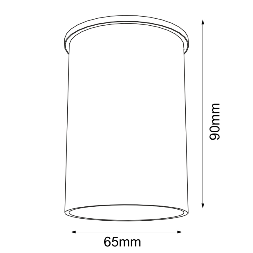 Shilo - Stropné svietidlo 1xGU10/15W/230V 9 cm biela