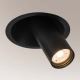 Shilo - Podhľadové bodové svietidlo 1xGU10/15W/230V pr. 11 cm čierna