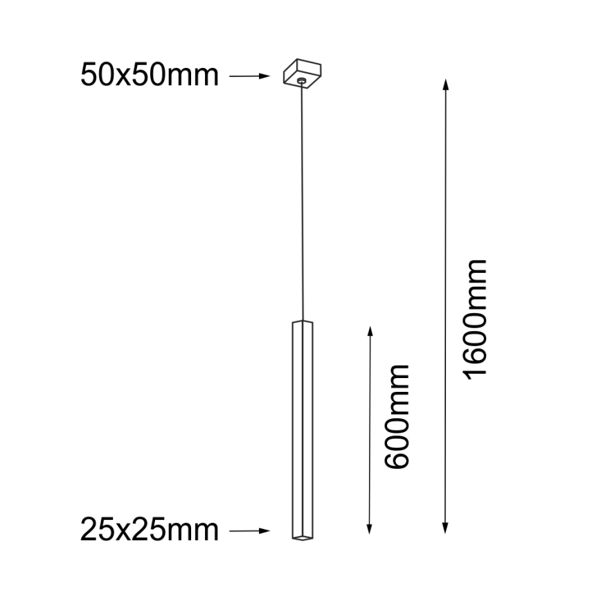 Shilo - Luster na lanku 1xG9/10W/230V