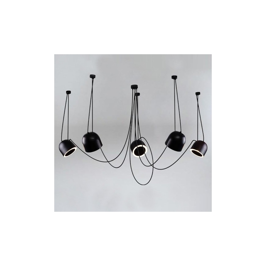 Shilo - Luster na lanku 5xE14/15W/230V pavúk čierna