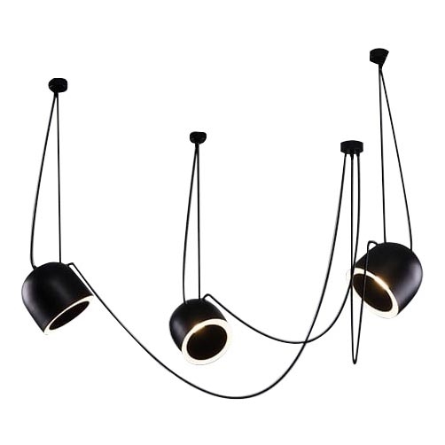 Shilo - Luster na lanku 3xE14/15W/230V pavúk čierna