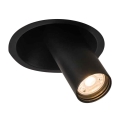 Shilo - Podhľadové bodové svietidlo 1xGU10/MR11/15W/230V pr. 11 cm čierna
